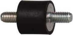 Tech Products - 18 Lb Capacity, 10-32 Stud/Stud Vibration Isolator - 9/16" Diam, 1/2" High - Benchmark Tooling