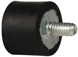 Tech Products - 55 Lb Capacity, 1/4-20 Plate/Stud Vibration Isolator - 1" Diam, 3/4" High - Benchmark Tooling