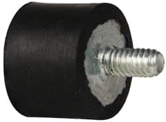 Tech Products - 55 Lb Capacity, 1/4-20 Plate/Stud Vibration Isolator - 1" Diam, 3/4" High - Benchmark Tooling