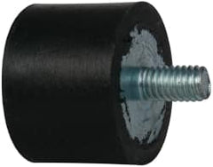 Tech Products - 96 Lb Capacity, 5/16-18 Plate/Stud Vibration Isolator - 1-3/8" Diam, 1" High - Benchmark Tooling