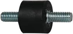 Tech Products - 44 Lb Capacity, 5/16-18 Stud/Stud Vibration Isolator - 1" Diam, 3/4" High - Benchmark Tooling