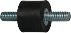 Tech Products - 58 Lb Capacity, 5/16-18 Stud/Stud Vibration Isolator - 1" Diam, 3/4" High - Benchmark Tooling