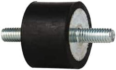 Tech Products - 105 Lb Capacity, 5/16-18 Stud/Stud Vibration Isolator - 1-1/2" Diam, 1" High - Benchmark Tooling