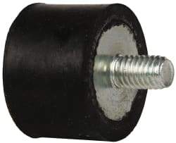 Tech Products - 135 Lb Capacity, 3/8-16 Plate/Stud Vibration Isolator - 1-1/2" Diam, 1" High - Benchmark Tooling