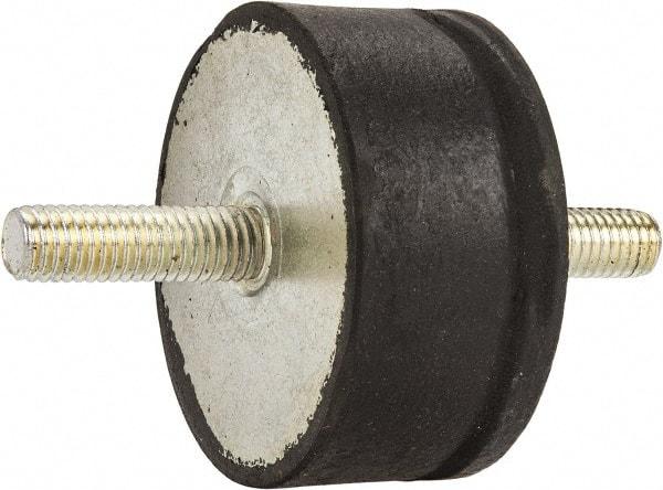 Tech Products - 980 Lb Capacity, 1/2-13 Stud/Stud Vibration Isolator - 3-1/8" Diam, 1-1/2" High - Benchmark Tooling