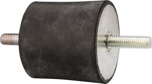 Tech Products - 410 Lb Capacity, 1/2-13 Stud/Stud Vibration Isolator - 3-1/8" Diam, 3" High - Benchmark Tooling
