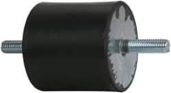 Tech Products - 690 Lb Capacity, 1/2-13 Stud/Stud Vibration Isolator - 3-1/8" Diam, 3" High - Benchmark Tooling