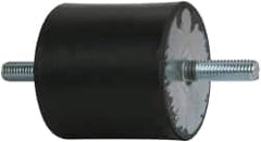 Tech Products - 690 Lb Capacity, 1/2-13 Stud/Stud Vibration Isolator - 3-1/8" Diam, 3" High - Benchmark Tooling