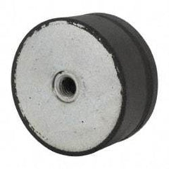 Tech Products - 950 Lb Capacity, 1/2-13 Plate/Plate Vibration Isolator - 3-1/8" Diam, 1-1/2" High - Benchmark Tooling