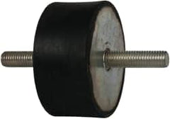 Tech Products - 360 Lb Capacity, M12 Stud/Stud Vibration Isolator - 79mm Diam, 38mm High - Benchmark Tooling