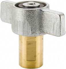 Parker - 1-1/4 NPTF Brass Hydraulic Hose Wing Nut Coupler - 2,750 psi, 76 GPM - Benchmark Tooling