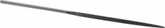 Grobet - 5-1/2" OAL Very Fine Three Square Needle Diamond File - 2-1/2 LOC, 220 Grit - Benchmark Tooling