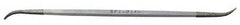 Grobet - 6" OAL Fine Three Square Riffler Diamond File - 1 LOC, 126 Grit - Benchmark Tooling