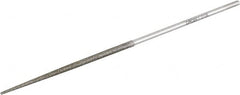 Grobet - 5-1/2" OAL Fine Round Needle Diamond File - 2-1/2 LOC, 126 Grit - Benchmark Tooling