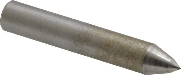 Made in USA - 1-1/2" Long x 1/4" Shank Diam Single Point Diamond Dresser - 70° Included Angle - Benchmark Tooling