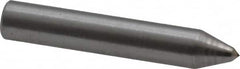 Made in USA - 1-1/2" Long x 1/4" Shank Diam Single Point Diamond Dresser - 90° Included Angle - Benchmark Tooling