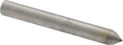 Made in USA - 1" Long x 1/8" Shank Diam Single Point Diamond Dresser - 70° Included Angle - Benchmark Tooling