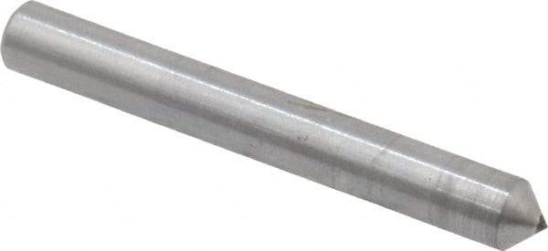 Made in USA - 1" Long x 1/8" Shank Diam Single Point Diamond Dresser - 90° Included Angle - Benchmark Tooling