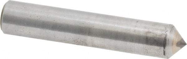 Made in USA - 1/2 Carat Single Pencil Point Diamond Dresser - 2" Long x 3/8" Shank Diam, 90° Included Angle - Benchmark Tooling