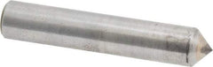 Made in USA - 1/2 Carat Single Pencil Point Diamond Dresser - 2" Long x 3/8" Shank Diam, 90° Included Angle - Benchmark Tooling