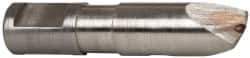 Made in USA - 0.005" Radius Single Point Diaform Diamond Dresser - 1-3/4" Long x 1/4" Shank Diam, 60° Included Angle - Benchmark Tooling