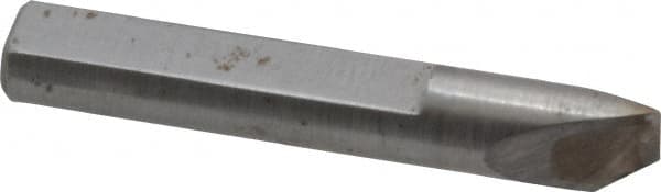 Made in USA - 0.005" Single Point Diamond Dresser - 1-9/16" Long x 1/4" Shank Diam, 40° Included Angle - Benchmark Tooling