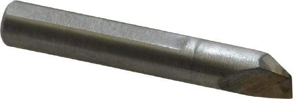 Made in USA - 0.015" Single Point Diamond Dresser - 1-9/16" Long x 1/4" Shank Diam, 40° Included Angle - Benchmark Tooling