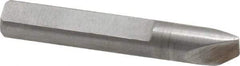 Made in USA - 0.025" Single Point Diamond Dresser - 1-9/16" Long x 1/4" Shank Diam, 40° Included Angle - Benchmark Tooling