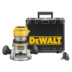 DeWALT - 1.75 hp, 24,500 RPM, Fixed Base Router Kit - 11 Amps, 1/4 and 1/2 Inch Collet - Benchmark Tooling