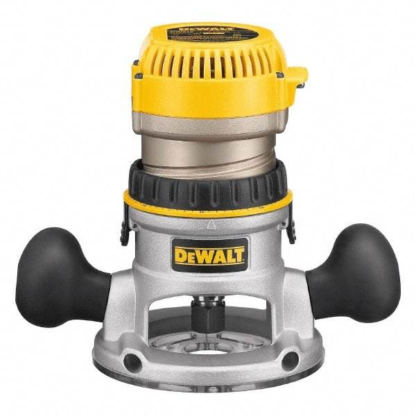 DeWALT - 24,500 RPM, 1.75 HP, 11 Amp, Fixed Base Electric Router - 1/4 and 1/2 Inch Collet - Benchmark Tooling