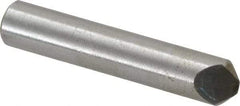 Value Collection - 1/4 Carat Single Point Chisel Edge Diamond - 2" Long x 3/8" Shank Diam, 75° Included Angle - Benchmark Tooling