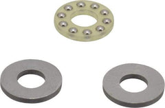 Boston Gear - 1/4" Inside x 9/16" Outside Diam, 7/32" Thick, Alloy Steel Ball Thrust Bearing - Benchmark Tooling