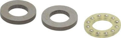 Boston Gear - 3/8" Inside x 11/16" Outside Diam, 9/32" Thick, Alloy Steel Ball Thrust Bearing - Benchmark Tooling