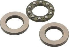 Boston Gear - 1/2" Inside x 7/8" Outside Diam, 3/8" Thick, Stainless Steel Ball Thrust Bearing - Benchmark Tooling