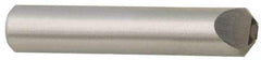 Value Collection - 1/3 Carat Single Point Chisel Edge Diamond - 2" Long x 3/8" Shank Diam, 75° Included Angle - Benchmark Tooling