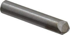 Value Collection - 1/3 Carat Single Point Chisel Edge Diamond - 2" Long x 3/8" Shank Diam, 60° Included Angle - Benchmark Tooling