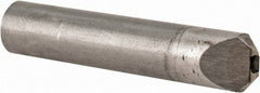 Value Collection - 3/4 Carat Single Point Chisel Edge Diamond - 2" Long x 3/8" Shank Diam, 60° Included Angle - Benchmark Tooling