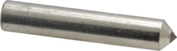 Norton - 1/3 Carat Single Point Diamond Dresser - 2" Long x 3/8" Shank Diam, 60° Included Angle - Benchmark Tooling