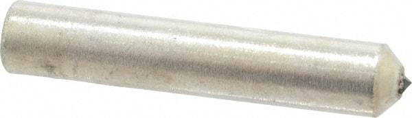 Norton - 1/2 Carat Single Point Diamond Dresser - 2" Long x 3/8" Shank Diam, 60° Included Angle - Benchmark Tooling