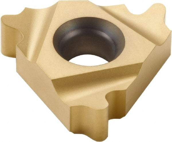 Seco - 16NR Internal Right Hand 6 Round Laydown Threading Insert - Grade CP500, TiAlN/TiN Coated Carbide, 9.53mm Inscribed Circle - Benchmark Tooling