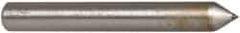 Norton - 1" Long x 1/8" Shank Diam Single Point Diamond Dresser - Convex Radius, 60° Included Angle - Benchmark Tooling