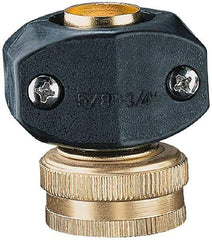 Nelson - 5/8 & 3/4 Garden Hose Fitting - Brass & Nylon, Female Connector - Benchmark Tooling