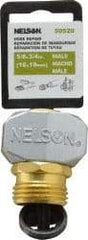 Nelson - 5/8 & 3/4 Garden Hose Fitting - Brass & Metal, Male Connector - Benchmark Tooling