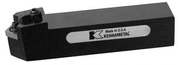 Kennametal - MCHN, Neutral Cut, 0° Lead Angle, 1-1/2" Shank Height x 1-1/2" Shank Width, Negative Rake Indexable Turning Toolholder - 6" OAL, CN..64. Insert Compatibility, Series Kenloc - Benchmark Tooling