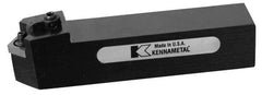 Kennametal - MCHN, Neutral Cut, 0° Lead Angle, 1-1/2" Shank Height x 1-1/2" Shank Width, Negative Rake Indexable Turning Toolholder - 6" OAL, CN..64. Insert Compatibility, Series Kenloc - Benchmark Tooling