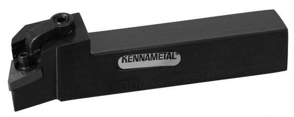 Kennametal - MDQN, Left Hand Cut, 27.5° Lead Angle, 1-1/2" Shank Height x 1-1/2" Shank Width, Negative Rake Indexable Turning Toolholder - 7" OAL, DN..43. Insert Compatibility, Series Kenloc - Benchmark Tooling