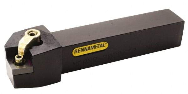 Kennametal - MCRN, Right Hand Cut, 15° Lead Angle, 25mm Shank Height x 25mm Shank Width, Negative Rake Indexable Turning Toolholder - 150mm OAL, CN..1204.. Insert Compatibility, Series Kenloc - Benchmark Tooling