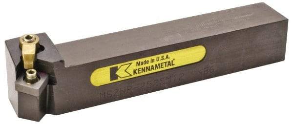 Kennametal - MSZN, Right Hand Cut, 25mm Shank Height x 25mm Shank Width, Negative Rake Indexable Turning Toolholder - 150mm OAL, SN..1204.. Insert Compatibility, Series Kenloc - Benchmark Tooling