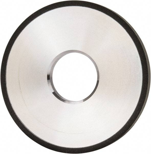 Made in USA - 4" Diam x 1-1/4" Hole x 3/8" Thick, N Hardness, 100 Grit Surface Grinding Wheel - Diamond, Type 1A1, Fine Grade - Benchmark Tooling