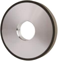 Made in USA - 4" Diam x 1-1/4" Hole x 1/2" Thick, N Hardness, 100 Grit Surface Grinding Wheel - Diamond, Type 1A1, Fine Grade - Benchmark Tooling